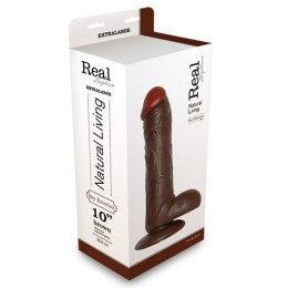 Duży czekoladowy penis żyły jądra przyssawka 28cm