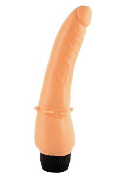 Wygięty penis smukły wibrator realistyczny 18cm