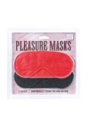 Maska-PLEASURE MASKS 2 PCS RED/BLACK