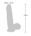 Duże grube dildo jak żywy penis na przyssawce 20cm