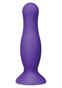 Gładkie dildo analne zatyczka z przyssawką fiolet
