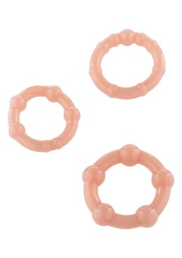 Komplet 3 pierścienie rozciągliwe na penisa jądra