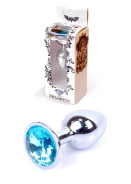 Korek analny ozdobny stalowy metalowy kryształ 7cm