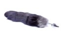 Stalowy korek analny plug z ogonem lisia kita