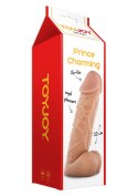 Wielki żylasty realistyczny penis z jądrami 20 cm