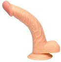 Cieliste dildo wyżyłowany penis z przyssawką 19 cm