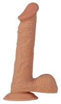 Duży żylasty realistyczny miękki penis przyssawka