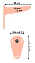 Wibrator strap-on uprząż paski 10 trybów 15cm sex