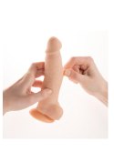Członek penis dildo żyły jądra przyssawka sex 18cm