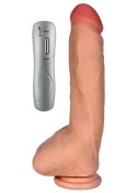 Dildo penis z cyberskóry naturalny 7trybów 25cm