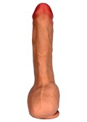 Dildo penis z cyberskóry naturalny 7trybów 25cm