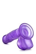 Żelowy gruby penis dildo z mocną przyssawką 18 cm