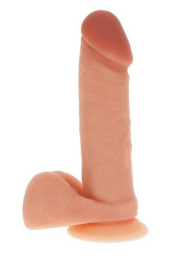 Realistyczny sztuczny penis z przyssawką i jądrami