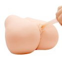 Wibrujący podwójny masturbator analny waginalny