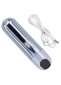 Dyskretny mini wibrator ładowany sex 10trybów 7cm