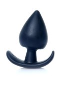 Gładka czarna zatyczka analna korek sex plug 8cm