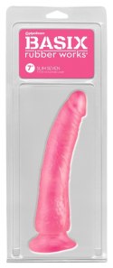 Różowe silikonowe żylaste dildo przyssawka 17,5cm