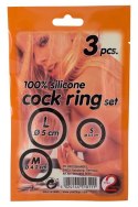 Zestaw 3 pierścienie erekcyjne na penisa jądra