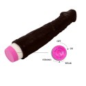 Realistyczny czarny penis wibrator naturalny 23cm