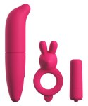 Zestaw zabawek erotycznych wibrator pierścień