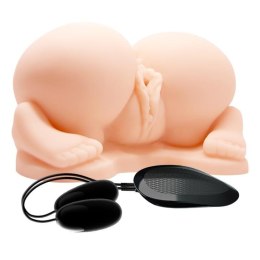 Masturbator wibrujący podwójny analny waginalny