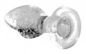 Podświetlany szklany korek analny wodoodporny