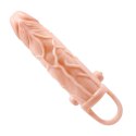 Wibrująca przedłużka penisa nakładka +5cm 10trybów