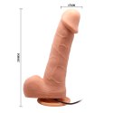 Wibrujące dildo sztuczny penis z rotacją na pilota