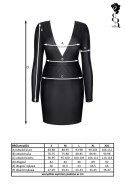 Bielizna - BRGIANNA001 sukienka czarna rozmiar L