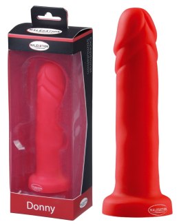 Czerwone dildo realistyczny penis z przyssawką