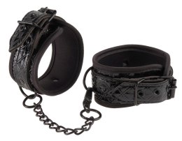 Kajdanki erotyczne czarne ozdobne dla kobiety BDSM