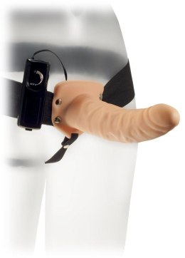 Wibrująca uprząż strapon proteza penisa paski 18cm
