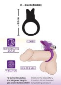 Silikonowy pierścień na penisa wibrujący masażer