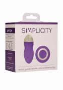 George - Rechargeable Remote Control Vibrating Egg - Purple