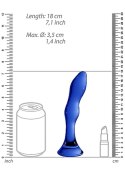 Szklane wodoodporne dildo do anusa i pochwy 15 cm