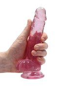 Dildo różowe z mocną przyssawką różowy orgazm 19cm