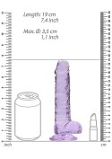 Dildo z przyssawką penis realistyczny żylasty 19cm
