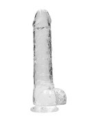 Duży wodoodporny penis dildo mocna przyssawka 25cm