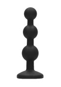 Korek analny zatyczka silikonowa czarna plug 12 cm