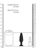 Podłużny silikonowy korek analny zatyczka 9,5 cm