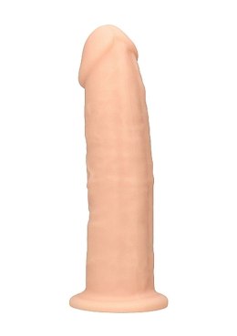 Żylaste silikonowe dildo mocna przyssawka 15 cm