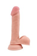 Dildo z przyssawką realistyczny penis jądra 19cm