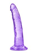 Dildo fioletowe z żylastym trzonem i jądrami 19cm