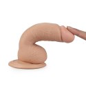 Dildo przyssawka penis żylasty realistyczny 17 cm