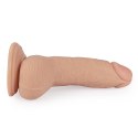 Dildo przyssawka penis żylasty realistyczny 17 cm