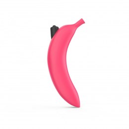 Dildo wibrujący różowy zakrzywiony banan silikon