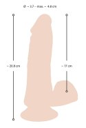Realistyczne miękkie dildo z przyssawką 20,8 cm