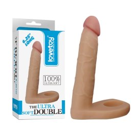 Analne gumowe dildo penis z otworem na penisa 16cm