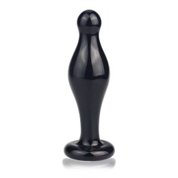 Korek analny szklany czarny kompaktowy sex orgazm