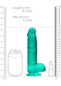 Dildo długie żylaste z mocną przyssawką penis 21cm